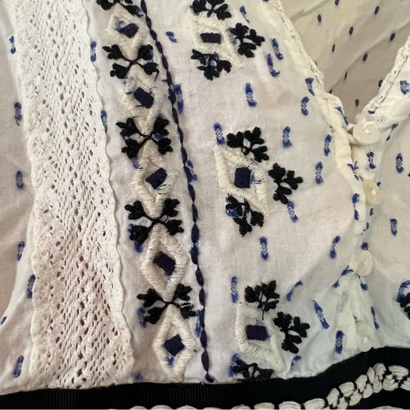 Zara blue and white blouse - Picture 4 of 7